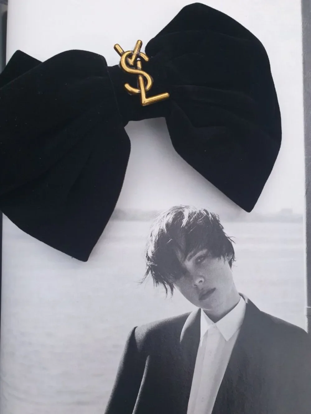 Women's Black Bow Hair Pin Clip Barrette Fashion Casual Formal Accessory Gift
